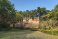 Garden and buildings in Cao\'an Temple which is the only extant Manichean temple heritage in China