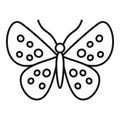 Garden butterfly icon, outline style