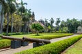 Garden and cannon in the Chhatrapati Shivaji Maharaj Vastu Sangrahalaya, formerly The Prince of Wales Museum, the main museum in