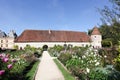 Garden at the castle of Cormatin in Burgundy