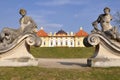 Garden of castle Slavkov-Austerlitz,Czech republic Royalty Free Stock Photo