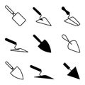 Garden or cement trowel icon Royalty Free Stock Photo