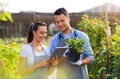 Garden Center Employees Royalty Free Stock Photo