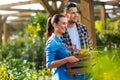 Garden Center Employees Royalty Free Stock Photo