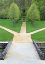 Garden, Chateau of Bussy Rabutin Royalty Free Stock Photo