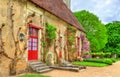 Garden at the Chenonceau Castle in the Loire Valley of France