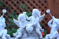 Garden Cherubs in an outdoor landscape Royalty Free Stock Photo