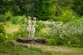 Garden children statue