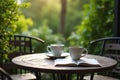 Garden Coffee Pause Royalty Free Stock Photo