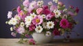 garden cottage flower arrangement Royalty Free Stock Photo