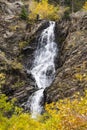 Garden Creek Falls, Wyoming, During the Fall Royalty Free Stock Photo