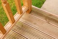 Garden Decking corner Royalty Free Stock Photo