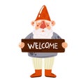 Garden decorative gnome Royalty Free Stock Photo