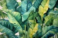 design pattern palm seamless trendy background summer fashion leaf jungle tropical. Generative AI.