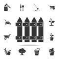 garden fence icon. Detailed set of garden tools and agriculture icons. Premium quality graphic design. One of the collection icons Royalty Free Stock Photo