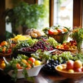 Garden of Flavors: A Reception Buffet Overflowing with Fresh Produce