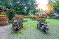 Garden flowers, Mae fah luang garden locate on Doi Tung. Royalty Free Stock Photo