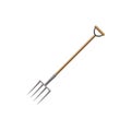 Garden forks icon, cartoon style