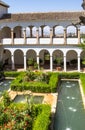 Patio de la Acequia La Alhambra, Granada, Spain