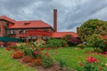 Garden in front of Union Station, in Portland, USA Royalty Free Stock Photo