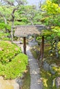 Garden of Fukujukaikan hall (circa 1930) in Fukuyama, Japan