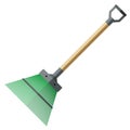 Garden garden broom, besom icon, flat style.