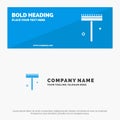 Garden, Gardener, Rake, Shovel SOlid Icon Website Banner and Business Logo Template