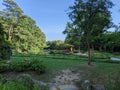 Garden gazebo trees sunny