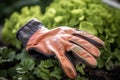 Garden glove old. Generate AI
