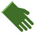 Garden gloves. Farm work protection color icon
