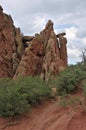 Bolders and rocks of Garden of the Gods Royalty Free Stock Photo