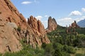 Bolders and rocks of Garden of the Gods Royalty Free Stock Photo