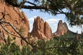Bolders and rocks of Garden of the Gods Royalty Free Stock Photo