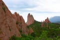 Garden of the Gods park in spring, Colorado Springs, CO USA Royalty Free Stock Photo