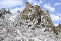 Garden of the Gods Park in Winter Royalty Free Stock Photo