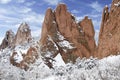 Garden of the Gods Park in Winter Royalty Free Stock Photo