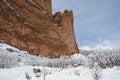 Garden of the Gods Park in Winter Royalty Free Stock Photo