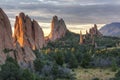 Garden of the Gods Sunrise Royalty Free Stock Photo