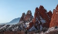 Garden of the Gods in Winter, Colorado Royalty Free Stock Photo