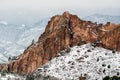 Garden of the Gods Winter Snow Royalty Free Stock Photo