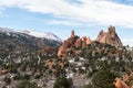 Garden of the Gods Winter Snow Royalty Free Stock Photo