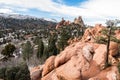 Garden of the Gods Winter Snow Royalty Free Stock Photo