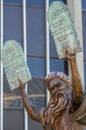 Statue of Moses at Christ Cathedral in Garden Grove, California