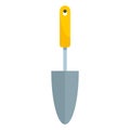 Garden hand shovel icon, flat style Royalty Free Stock Photo