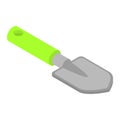 Garden hand shovel icon, isometric style Royalty Free Stock Photo