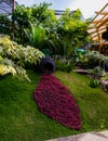 A garden that has been artistically designed