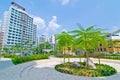 Garden within high-rise residential estate