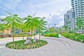 Garden within high-rise residential estate