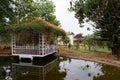 The garden of Homestay in Bao Loc Highland, Vietnam Royalty Free Stock Photo
