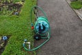 Garden hose reel trolley